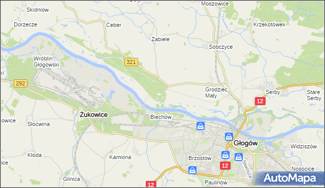mapa Rapocin, Rapocin na mapie Targeo