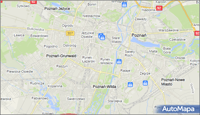 mapa Rynek Wildecki, Rynek Wildecki na mapie Targeo