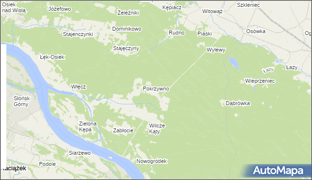 mapa Skwirynowo, Skwirynowo na mapie Targeo