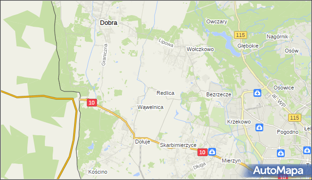 mapa Redlica, Redlica na mapie Targeo