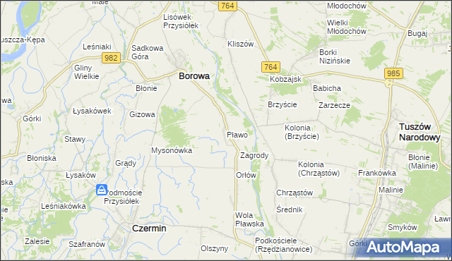 mapa Pławo, Pławo na mapie Targeo