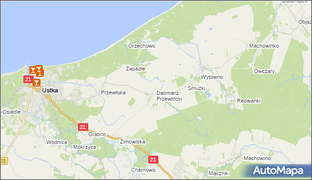 mapa Dalimierz Przewłocki, Dalimierz Przewłocki na mapie Targeo