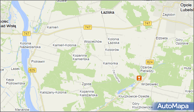mapa Kępa Piotrawińska, Kępa Piotrawińska na mapie Targeo