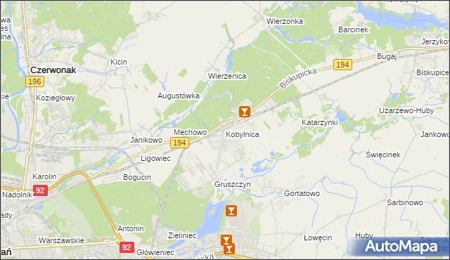 mapa Kobylnica gmina Swarzędz, Kobylnica gmina Swarzędz na mapie Targeo