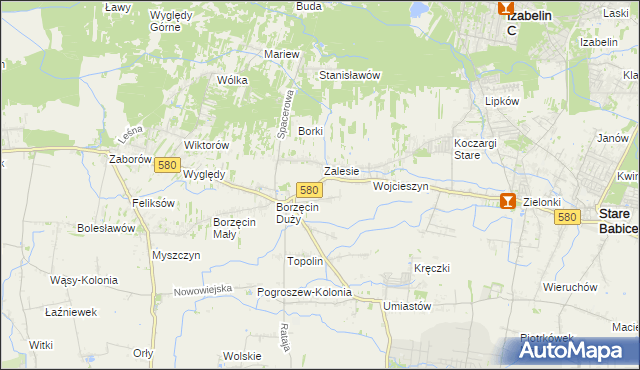 mapa Wierzbin, Wierzbin na mapie Targeo