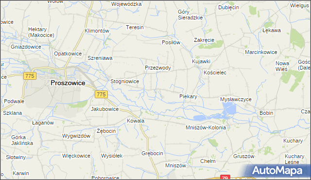 mapa Ciborowice, Ciborowice na mapie Targeo