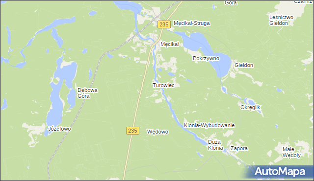 mapa Parowa gmina Brusy, Parowa gmina Brusy na mapie Targeo