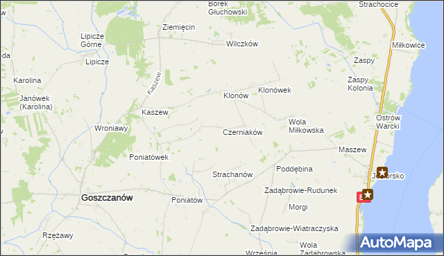 mapa Czerniaków, Czerniaków na mapie Targeo
