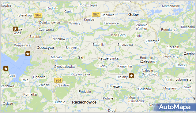 mapa Kędzierzynka, Kędzierzynka na mapie Targeo
