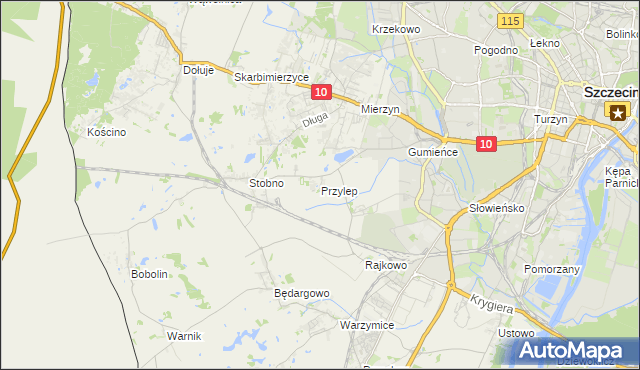 mapa Przylep, Przylep na mapie Targeo