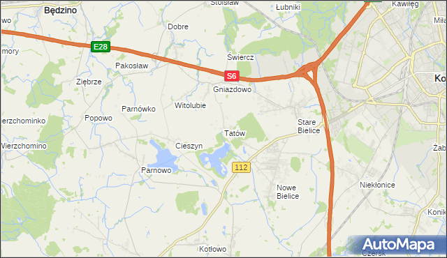 mapa Tatów, Tatów na mapie Targeo