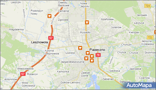 mapa Stara Iwiczna, Stara Iwiczna na mapie Targeo
