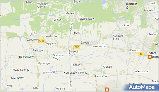 mapa Wierzbin, Wierzbin na mapie Targeo