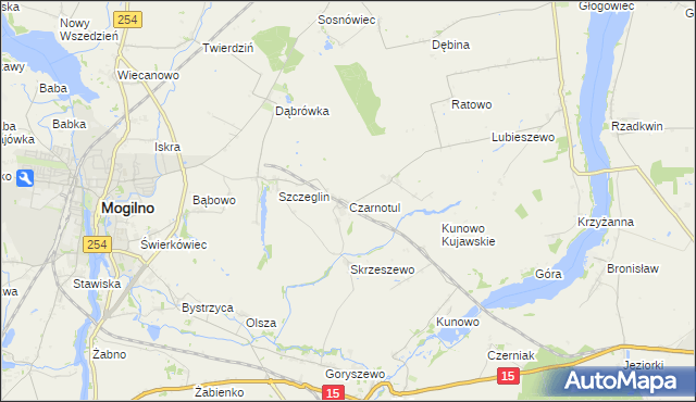 mapa Czarnotul, Czarnotul na mapie Targeo