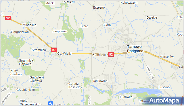 mapa Rumianek, Rumianek na mapie Targeo