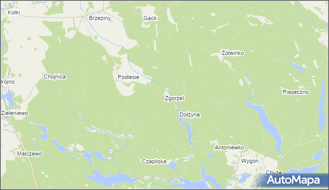 mapa Zgorzel, Zgorzel na mapie Targeo