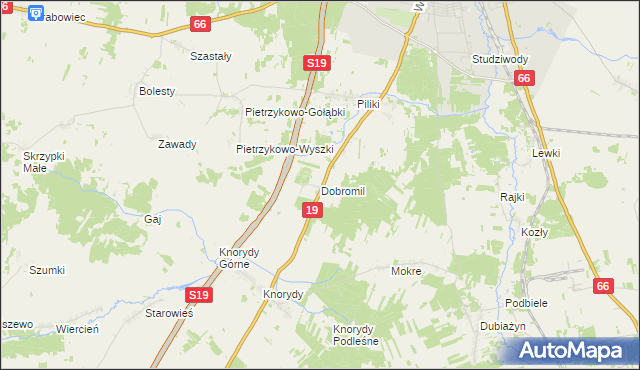 mapa Dobromil, Dobromil na mapie Targeo