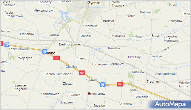 mapa Franciszków Nowy, Franciszków Nowy na mapie Targeo