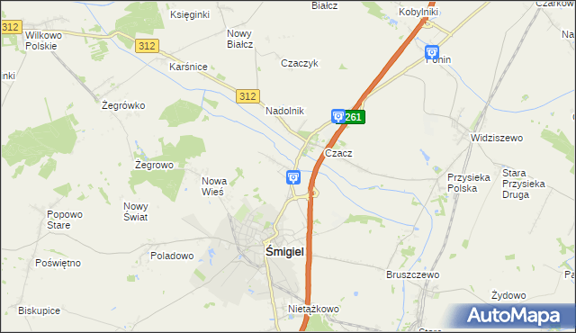 mapa Glińsko, Glińsko na mapie Targeo