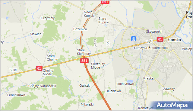 mapa Janowo gmina Łomża, Janowo gmina Łomża na mapie Targeo