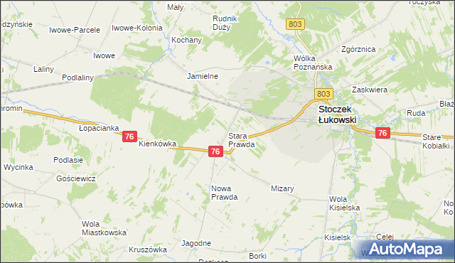 mapa Stara Prawda, Stara Prawda na mapie Targeo