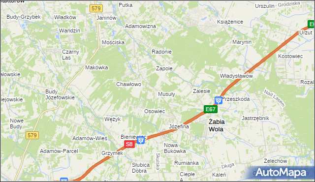 mapa Musuły, Musuły na mapie Targeo