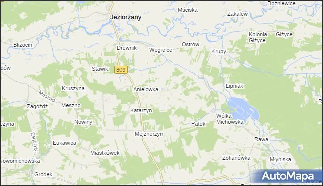 mapa Chudowola gmina Michów, Chudowola gmina Michów na mapie Targeo