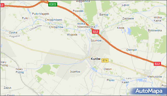 mapa Brzozowa Gać, Brzozowa Gać na mapie Targeo