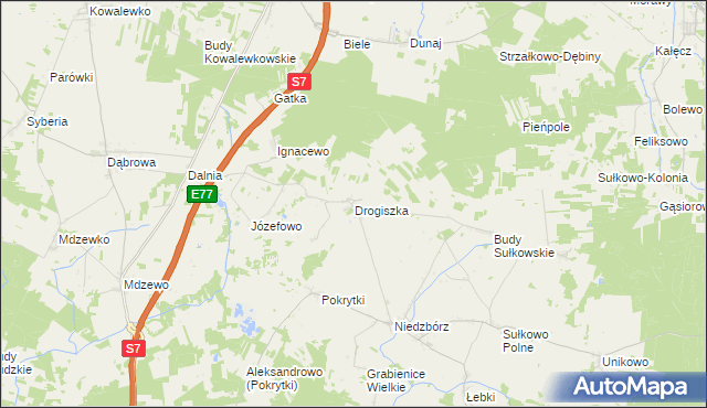 mapa Drogiszka, Drogiszka na mapie Targeo