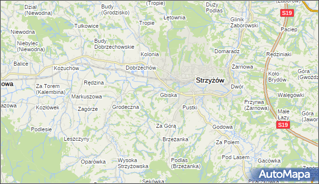 mapa Gbiska, Gbiska na mapie Targeo