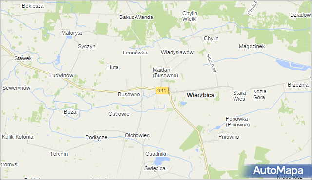 mapa Busówno-Kolonia, Busówno-Kolonia na mapie Targeo