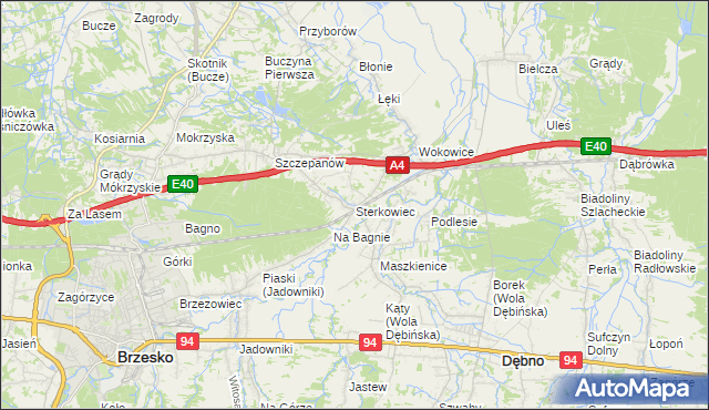 mapa Sterkowiec, Sterkowiec na mapie Targeo