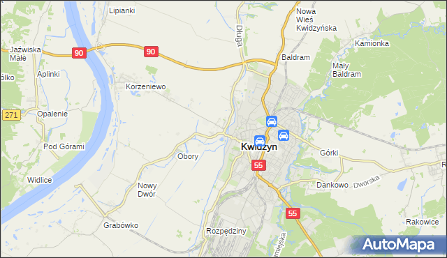 mapa Mareza, Mareza na mapie Targeo