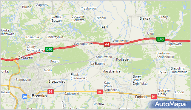 mapa Sterkowiec, Sterkowiec na mapie Targeo
