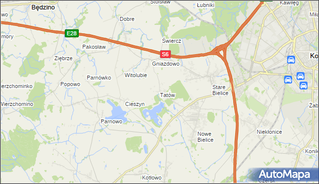 mapa Tatów, Tatów na mapie Targeo