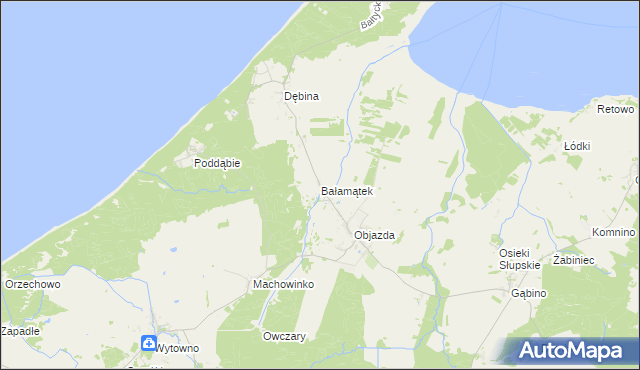 mapa Bałamątek, Bałamątek na mapie Targeo