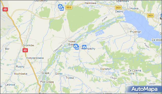 mapa Krempachy, Krempachy na mapie Targeo