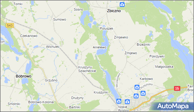 mapa Lisa Młyn, Lisa Młyn na mapie Targeo