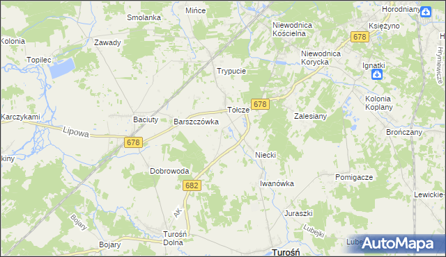 mapa Markowszczyzna, Markowszczyzna na mapie Targeo