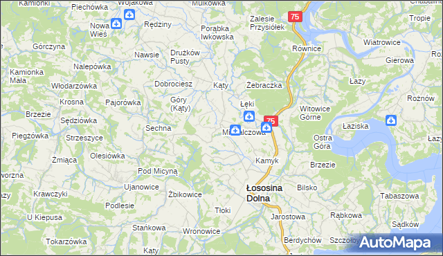 mapa Michalczowa, Michalczowa na mapie Targeo