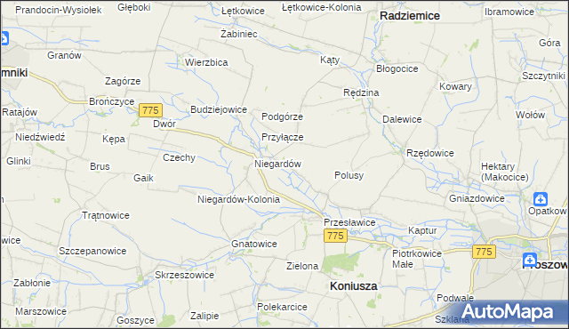 mapa Muniaczkowice, Muniaczkowice na mapie Targeo