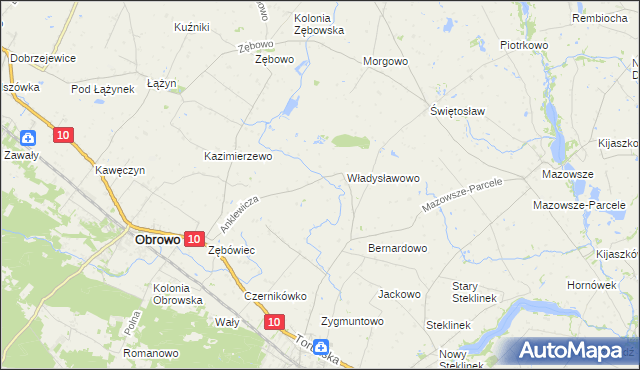 mapa Skrzypkowo, Skrzypkowo na mapie Targeo