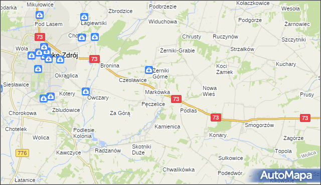 mapa Szczaworyż, Szczaworyż na mapie Targeo