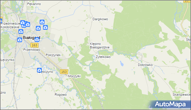 mapa Żytelkowo, Żytelkowo na mapie Targeo