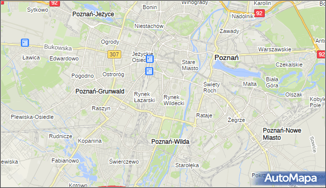 mapa Rynek Wildecki, Rynek Wildecki na mapie Targeo