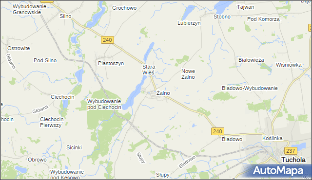 mapa Żalno, Żalno na mapie Targeo