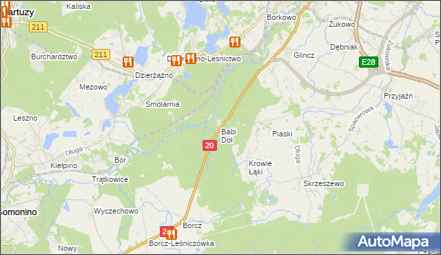 mapa Babi Dół, Babi Dół na mapie Targeo