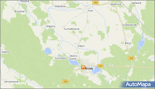 mapa Datyń, Datyń na mapie Targeo