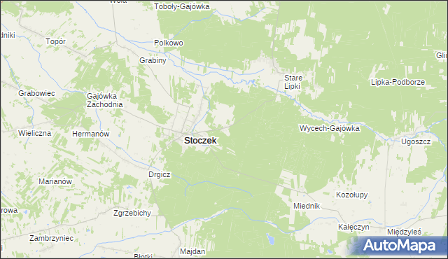 mapa Gajówka Wschodnia, Gajówka Wschodnia na mapie Targeo