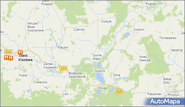 mapa Górne Maliki, Górne Maliki na mapie Targeo